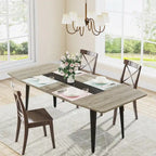 70.8 Inches Large Dining Table for 6-8 People