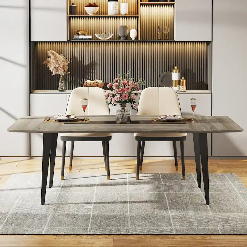 70.8 Inches Large Dining Table for 6-8 People