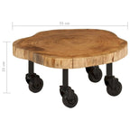 vidaXL Coffee Table Solid Wood Acacia 23.6x21.7x9.8