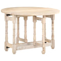 vidaXL Dining Table Kitchen Table Dining Room Table Round Solid Mango Wood