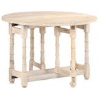 vidaXL Dining Table Kitchen Table Dining Room Table Round Solid Mango Wood