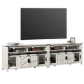 Farmhouse Barn Door TV Stand, Living Room Entertainment Center