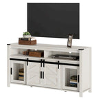 Farmhouse Barn Door TV Stand, Living Room Entertainment Center