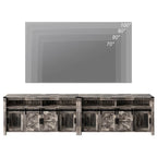 Farmhouse Barn Door TV Stand, Living Room Entertainment Center