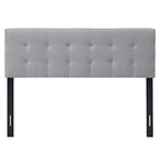 Costway Full/Queen Size Headboard Linen Fabric Upholstered Button - See Details