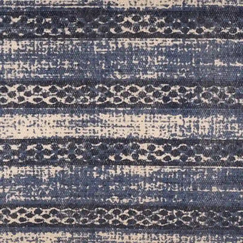 47 Antique Blue Distressed Rectangular Bench