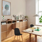 Set of 2 Plastic Dining Side Chair Wood For Event Kitchen Office Event Garden Patio Cafe