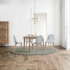 Set of 2 Plastic Dining Side Chair Wood For Event Kitchen Office Event Garden Patio Cafe