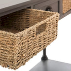 SAFAVIEH Edyth Grey Console - 44.5 x 13.4 x 31.5 - 45Wx13Dx32H