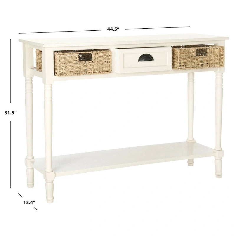 SAFAVIEH Edyth Grey Console - 44.5 x 13.4 x 31.5 - 45Wx13Dx32H