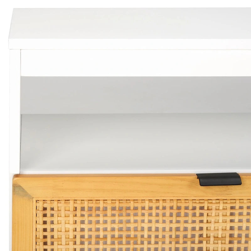 SAFAVIEH Kaitlyn 2-Drawer 1-Shelf Entertainment Media Stand (Fits Up To 55 Flatscreen TV) - 48Wx16Dx17H