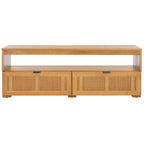 SAFAVIEH Kaitlyn 2-Drawer 1-Shelf Entertainment Media Stand (Fits Up To 55 Flatscreen TV) - 48Wx16Dx17H