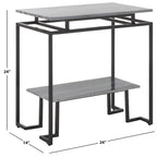 SAFAVIEH Malvina Single Shelf Rectangle Accent Table - 24 L x 14 D x 24 H - 24Wx14Dx24H