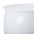 SAFAVIEH Karel Silver Metal Table Stool - 24 W x 24 L x 16.8 H - 24Wx24Dx17H