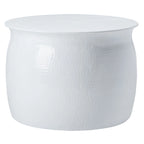 SAFAVIEH Karel Silver Metal Table Stool - 24 W x 24 L x 16.8 H - 24Wx24Dx17H