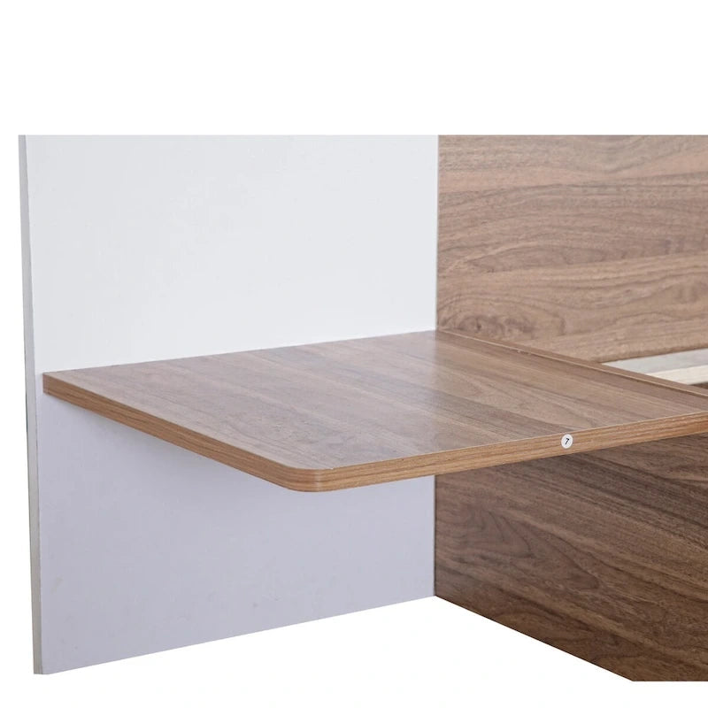 Queen Size Platform Bed with Headboard