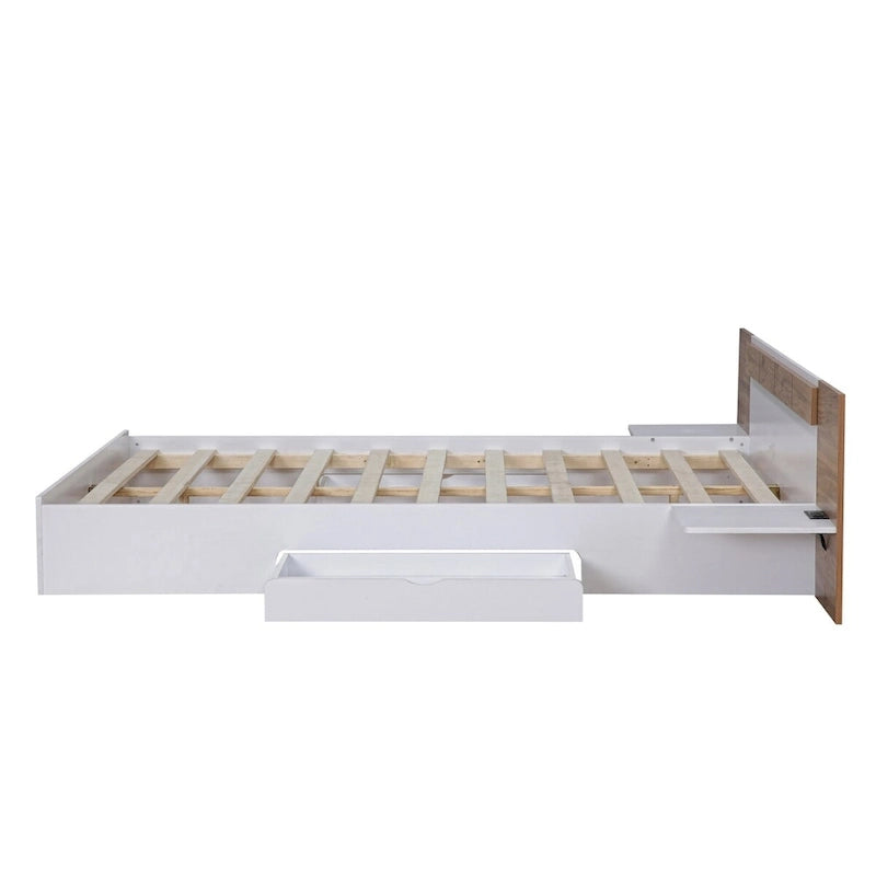 Queen Size Platform Bed with Headboard