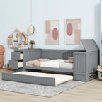 Twin Size Daybed with Storage Arms