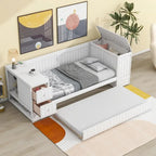 Twin Size Daybed with Storage Arms