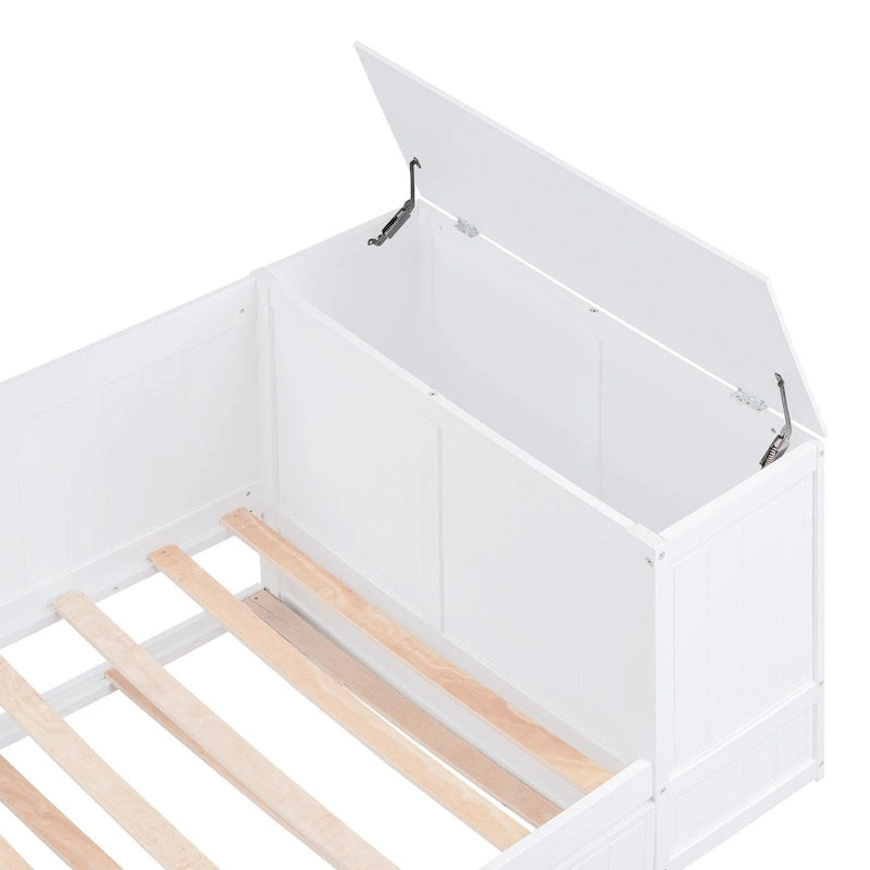 Twin Size Daybed with Storage Arms