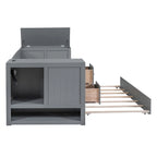 Twin Size Daybed with Storage Arms