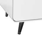 Modern Steel Nightstand Storage Cabinet with 3 Drawers for Living Room,Bedroom
