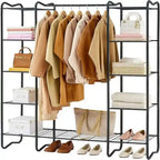 Portable Closet Wardrobe - 15.36D x 49.2W x 62.99H