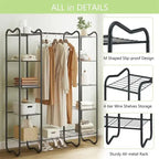 Portable Closet Wardrobe - 15.36D x 49.2W x 62.99H