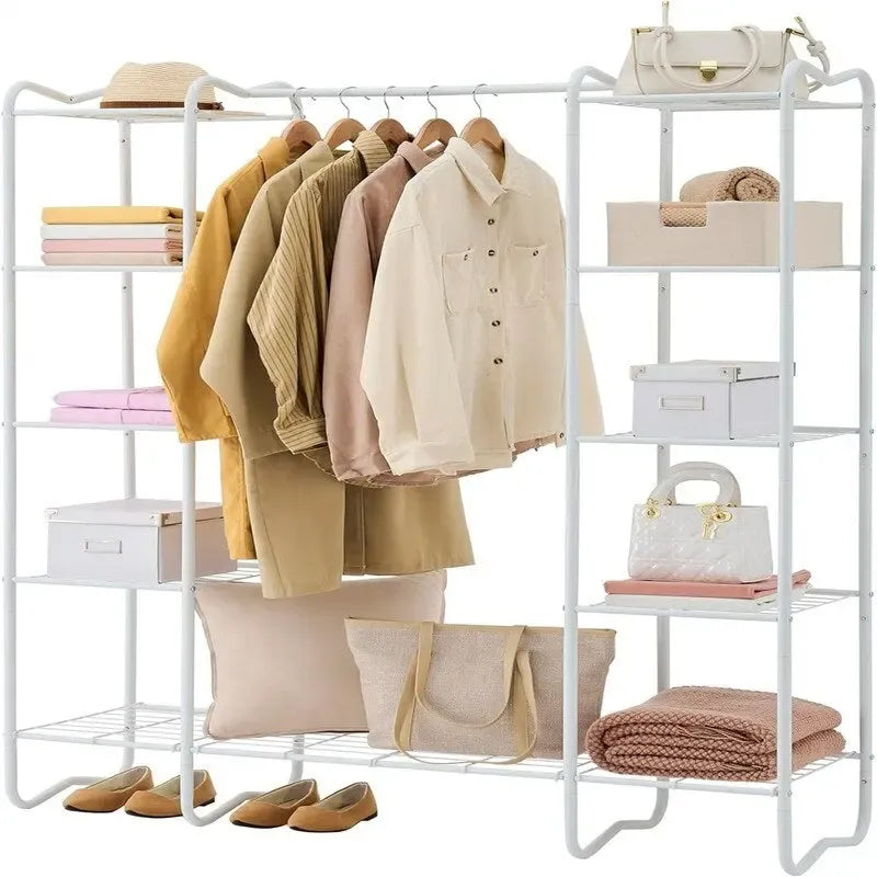 Portable Closet Wardrobe - 15.36D x 49.2W x 62.99H