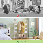 Portable Closet Wardrobe - 15.36D x 49.2W x 62.99H