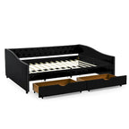 Daybed with Drawers Upholstered Tufted Sofa Bed