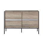 48.58 Modern Rustic Grey Wood Dresser Chest With Drawers