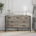 48.58 Modern Rustic Grey Wood Dresser Chest With Drawers