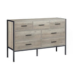 48.58 Modern Rustic Grey Wood Dresser Chest With Drawers