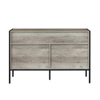 48.58 Modern Rustic Grey Wood Dresser Chest With Drawers