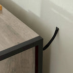 48.58 Modern Rustic Grey Wood Dresser Chest With Drawers