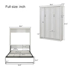 Murphy Wall Bed Cabinet Space-Saving Bed by Harper&Bright Designs