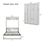 Murphy Wall Bed Cabinet Space-Saving Bed by Harper&Bright Designs