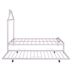 Full Size Metal Platform Bed with twin size trundle