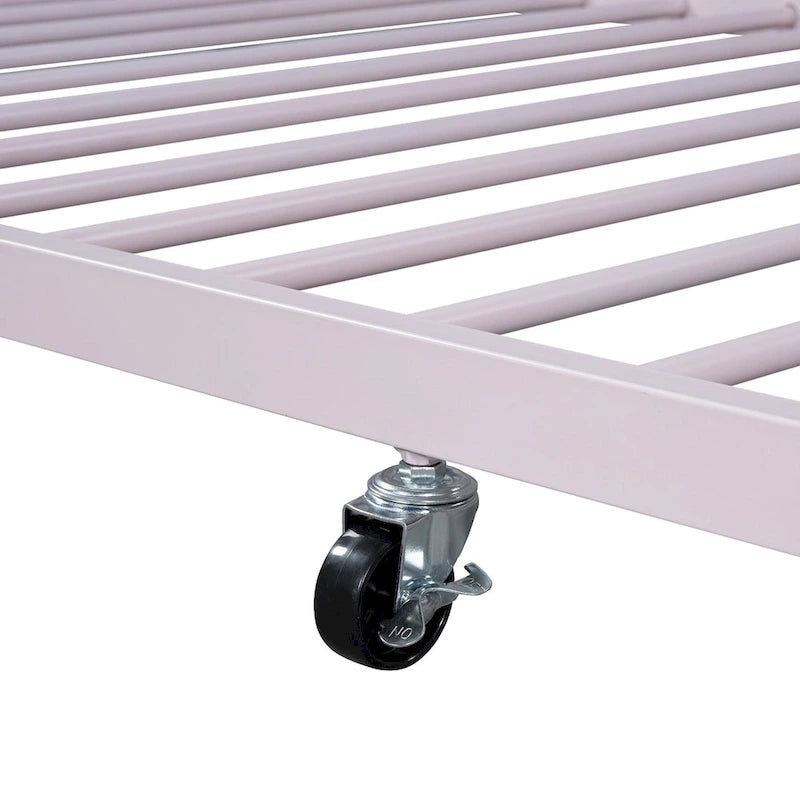 Full Size Metal Platform Bed with twin size trundle