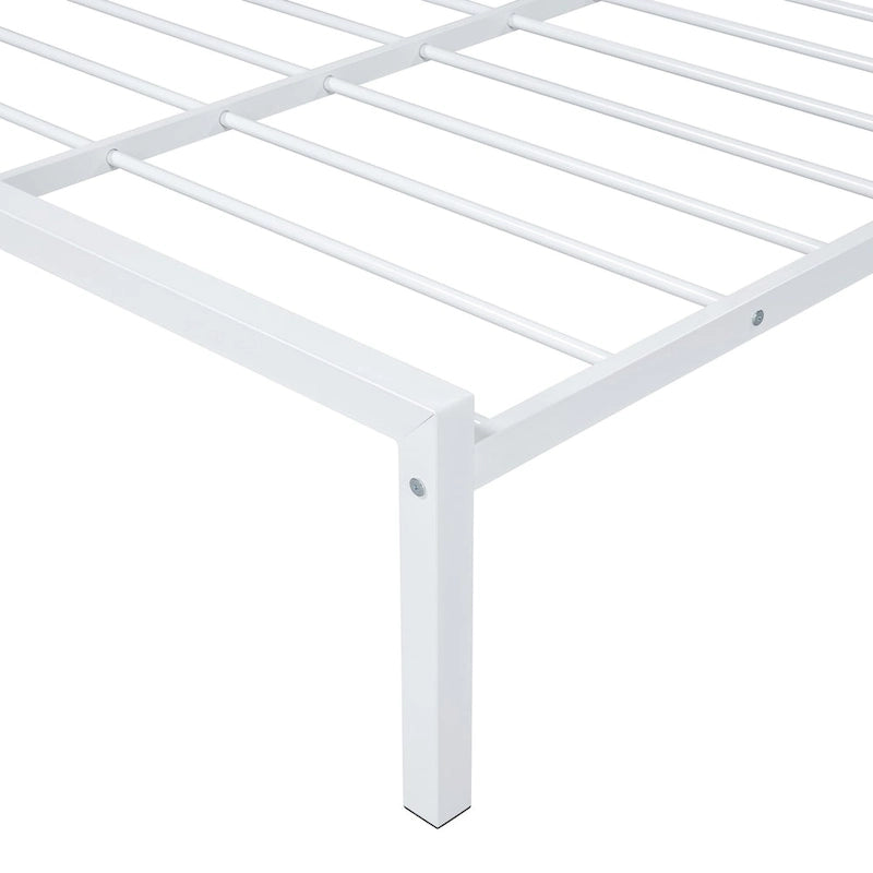 Full Size Metal Platform Bed with twin size trundle