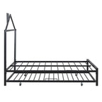 Full Size Metal Platform Bed with twin size trundle