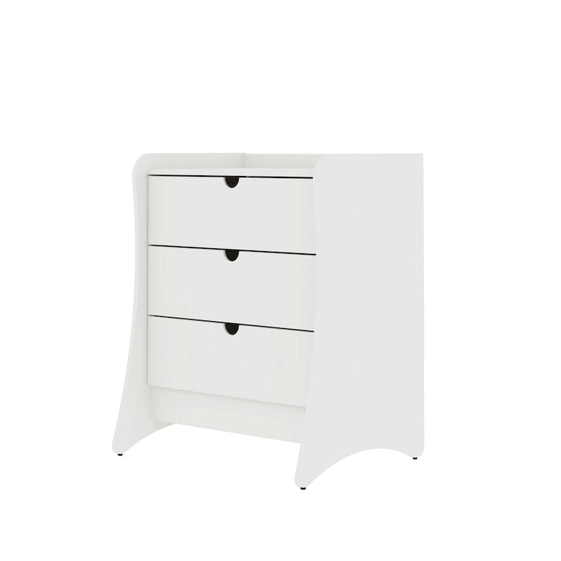 Manhattan Comfort Coney 3-Piece Mid-Century Modern Dresser and Nightstand Set