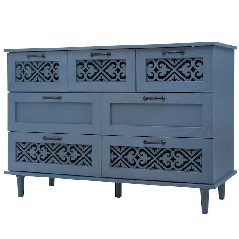 7 Drawer Cabinet American Furniture Suitable for Bedroom - N/A