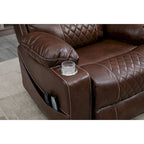 Power Lift Recliner Chair PU Leather with Massage and Heating Reclining Chair for Elderly