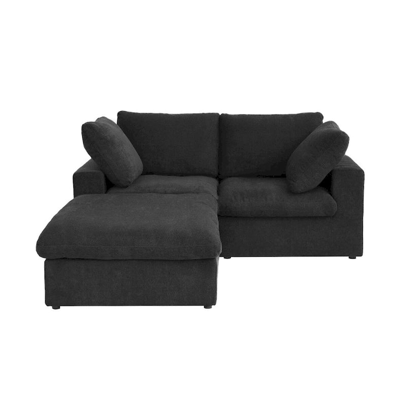 L-Shaped Convertible Modular Sectional Sofa Couch with Storage Seat