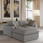 L-Shaped Convertible Modular Sectional Sofa Couch with Storage Seat