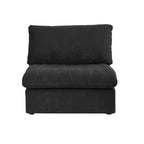 Cloud Modular Sectional Sofa, 6 Seater Corner Sofa with Pillows and Ottoman