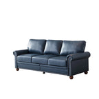 Classic Living Room Nails Sofa Faux Leather for Living Room, Office, Apartment