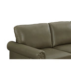 Classic Living Room Nails Sofa Faux Leather for Living Room, Office, Apartment